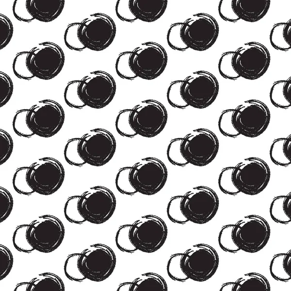 Αφηρημένη Λευκό Μαύρο Κύκλο Μοτίβο Εγκεφαλικά Επεισόδια Βίαιος Δημιουργική Μινιμαλιστικού — Διανυσματικό Αρχείο
