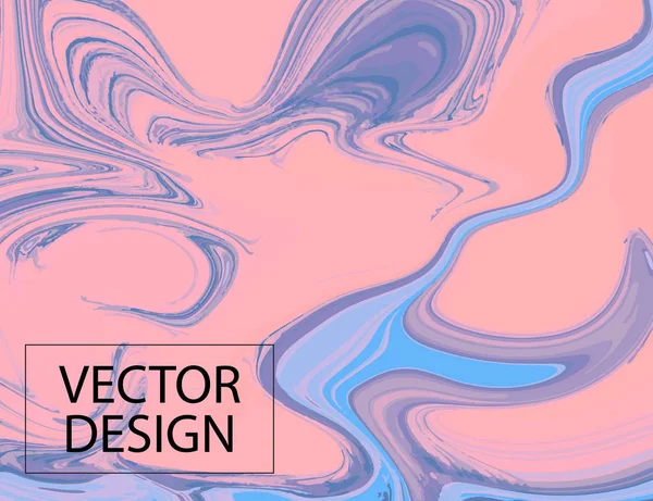 Rörelse Rosa Violett Flytande Stänk Bakgrund Flytande Dekoration Pastellfärg Enkelt — Stock vektor