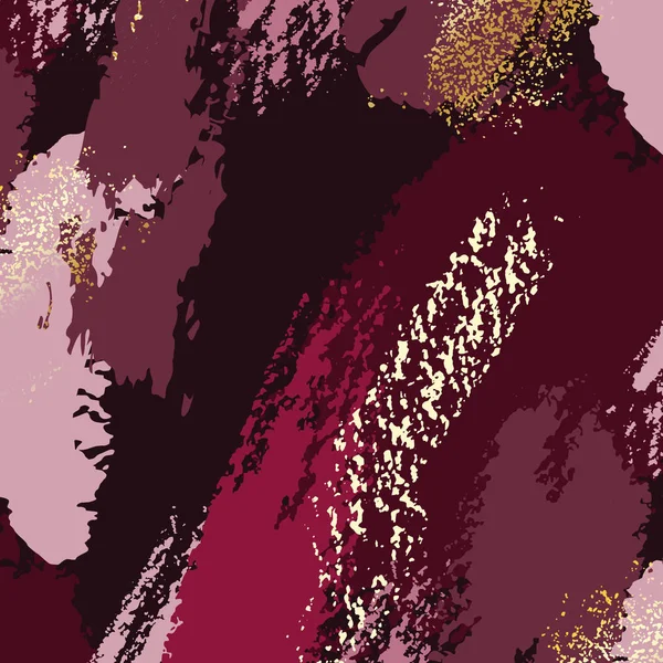 Astratto rosso scuro Grunge Pattina effetto contrasto Gold Retro Texture. Trendy Chic Sfondo realizzato in Vector per il tuo design. Grunge texture — Vettoriale Stock