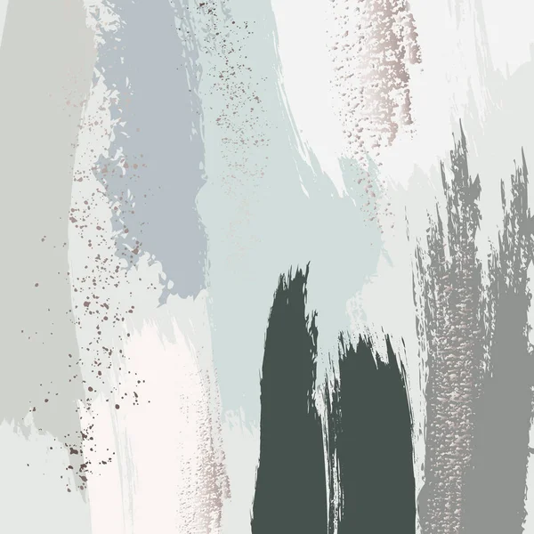 Pastellgrün-graues Glitzermuster. Pinselstrich Pastell Vector Marmor Textur. anwendbar für Designcover, Präsentationen, Einladungen, Flyer, Jahresberichte, Poster und Visitenkarten. Modernes Kunstwerk — Stockvektor