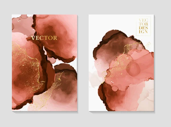 Diseño de plantilla de tarjeta de invitación de boda de tarjeta de mármol, decoración tierna rosa aislada sobre fondo blanco, decoración de estilo vintage 2019 — Vector de stock