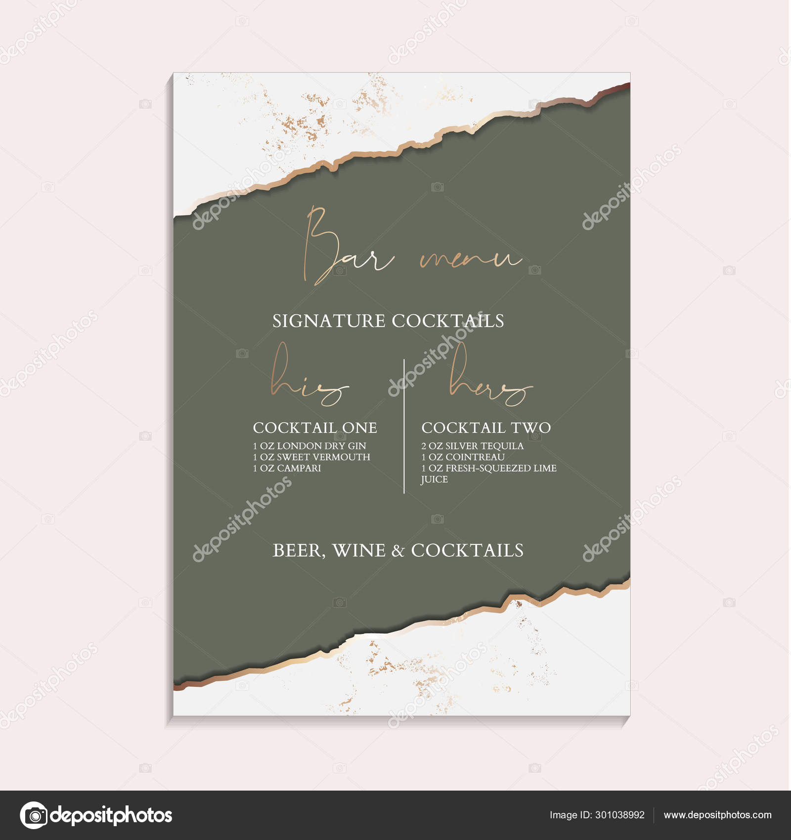 Green Wedding Invitation, greting posters, modern card Design Collection.  Trendy rustic Marble background, paper texture design in soft green and  golden texture vector temple Stock Vector Image by ©.com  #301038992