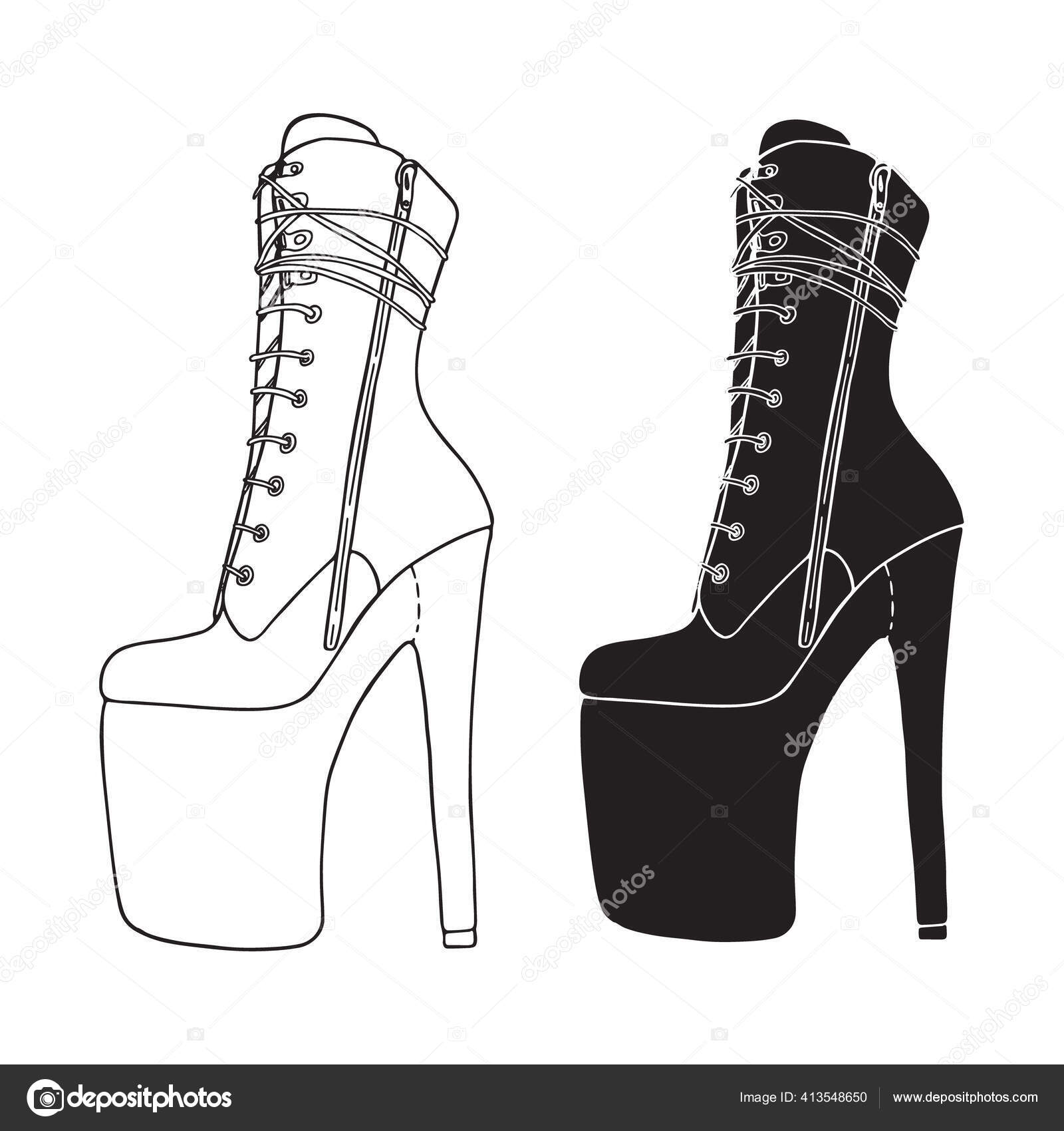 Heels Drawing PNG Transparent Images Free Download | Vector Files | Pngtree