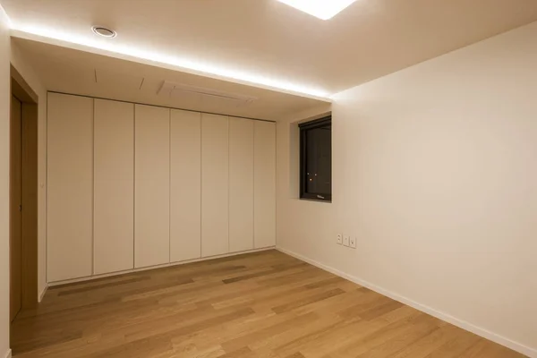 white wardrobe in a white interior