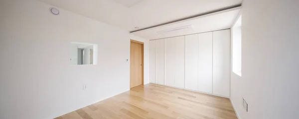 Chambre Blanche Avec Armoire — Photo