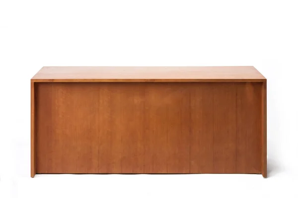 Vintage Wood Table Isolated White — Stock Photo, Image