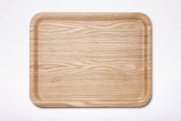 wood tray top view