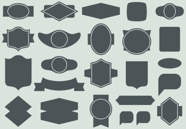 Etiketleri ve çerçeveler seamless modeli