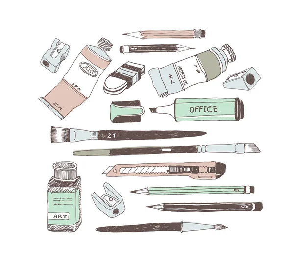 Elle çizilmiş resim araçları ve küme kaynakları