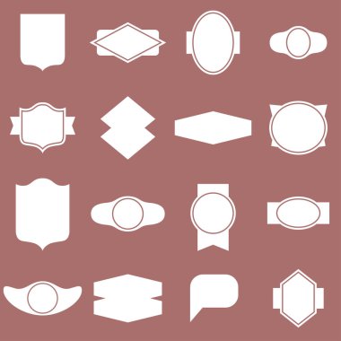 Etiketleri ve çerçeveler seamless modeli