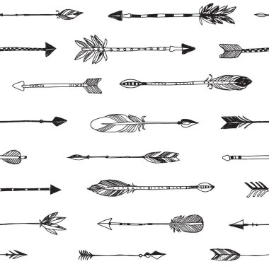 El çizilen okları patten