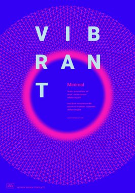 canlı degrade şekilleri ile tasarım şablonu