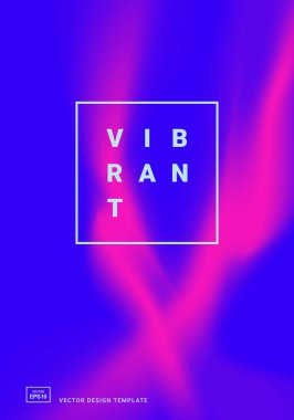 canlı degrade şekilleri ile tasarım şablonu