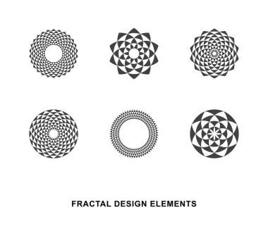 Circular Fractal Design Elements clipart