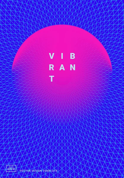 canlı degrade şekilleri ile tasarım şablonu