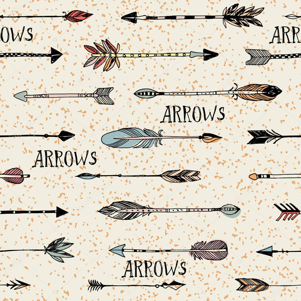 Hand drawn arrows patten