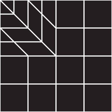 Soyut geometrik dikişsiz desen