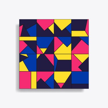 Soyut geometrik dikişsiz desen