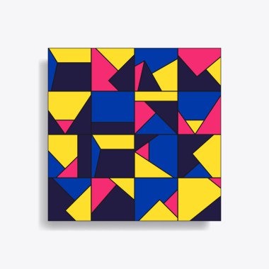 Soyut geometrik dikişsiz desen