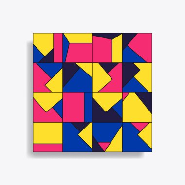 Soyut geometrik dikişsiz desen