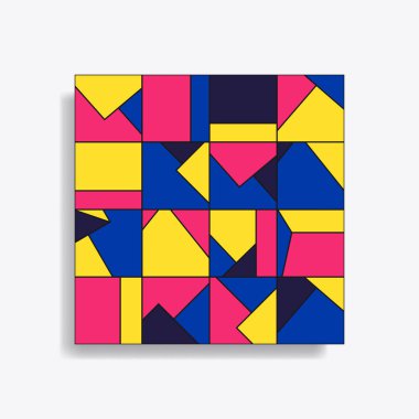 Soyut geometrik dikişsiz desen