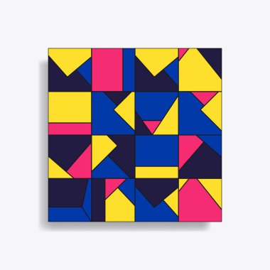 Soyut geometrik dikişsiz desen