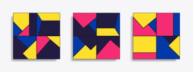 Soyut geometrik dikişsiz desen