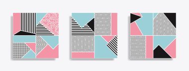 Soyut geometrik dikişsiz desen