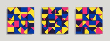 Soyut geometrik dikişsiz desen