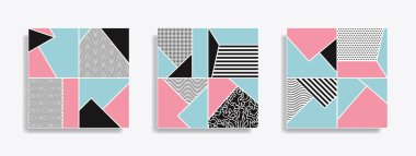 Soyut geometrik dikişsiz desen