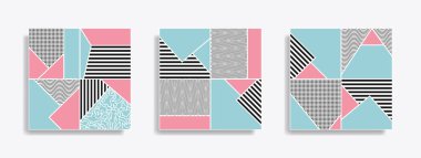 Soyut geometrik dikişsiz desen