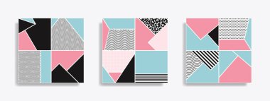 Soyut geometrik dikişsiz desen