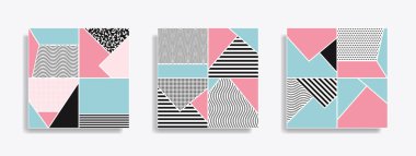 Soyut geometrik dikişsiz desen