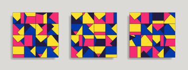 Soyut geometrik dikişsiz desen