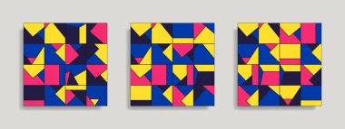 Soyut geometrik dikişsiz desen