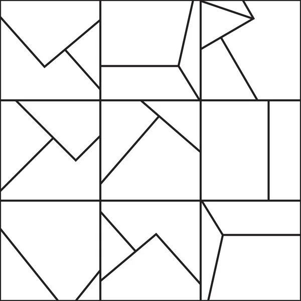 Abstraktes geometrisches nahtloses Muster — Stockvektor