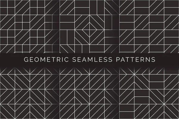 Patrones geométricos abstractos sin costura — Archivo Imágenes Vectoriales