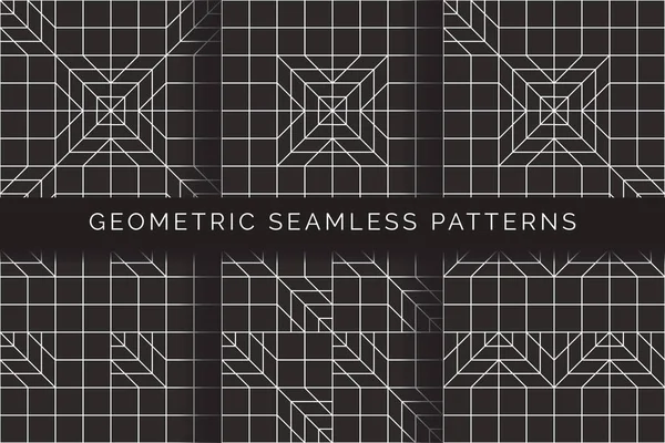 Modelli geometrici astratti senza cuciture — Vettoriale Stock