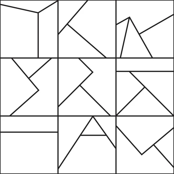 Abstract geometrisch naadloos patroon — Stockvector