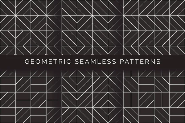 Patrones geométricos abstractos sin costura — Archivo Imágenes Vectoriales