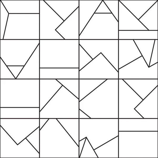 Modello geometrico astratto senza cuciture — Vettoriale Stock