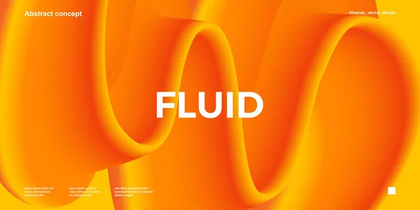 Modèle de conception à la mode avec des formes de gradient fluide — Image vectorielle