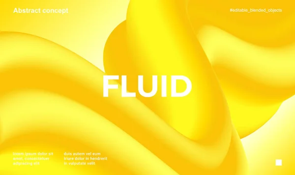 Modèle de conception à la mode avec des formes de gradient fluide — Image vectorielle