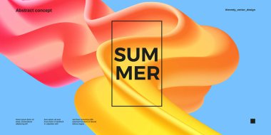 Modaya uygun bir tasarım şablonu ile sıvı gradyan şekilleri