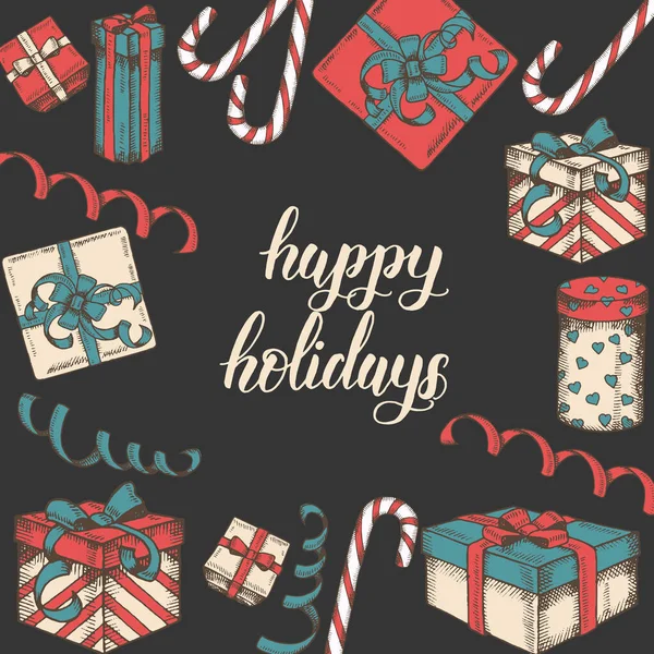 El yapımı hediye kutusu, yılan yağı, şekerler ve el yazısıyla yazılmış 