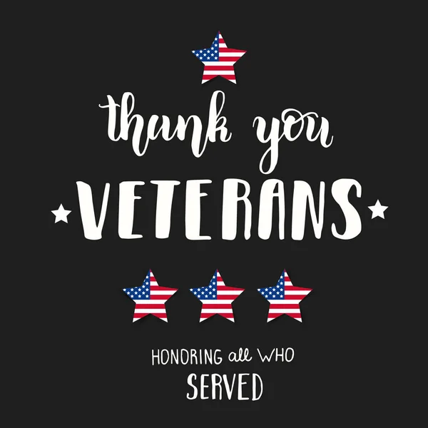 Happy Veterans Day, November 11. National american holiday illustration. Hand made lettering \