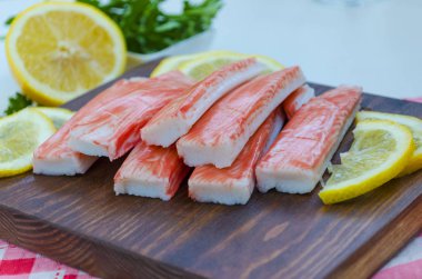 Yengeç eti sopa insan tüketimi için hazır