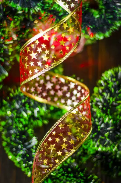 Vertical Background Christmas New Year Decorations — Stock Photo, Image