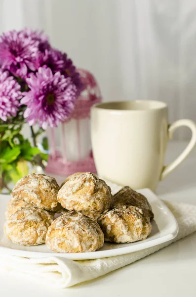 Gingerbread Cookies Table Tea — Stock Photo, Image