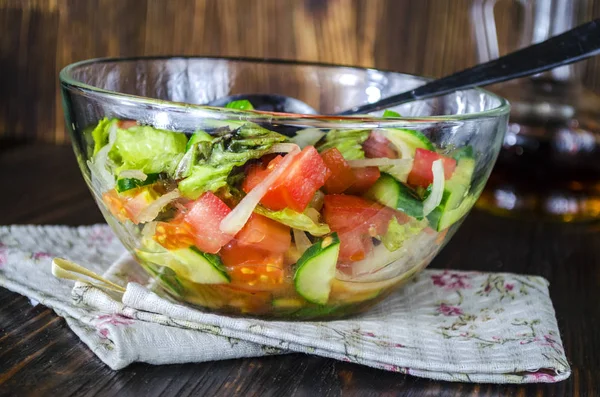 Taze sebze salatası. — Stok fotoğraf